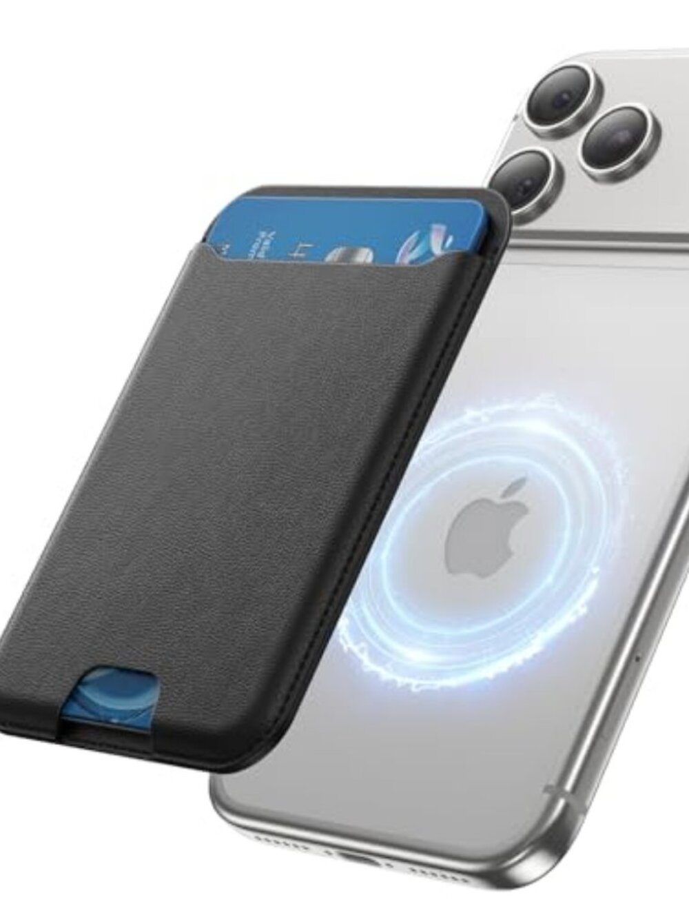 MagSafe Wallet, 3 Cards Holder, Slim Magnetic Phone Wallet for iPhone 17/16/15